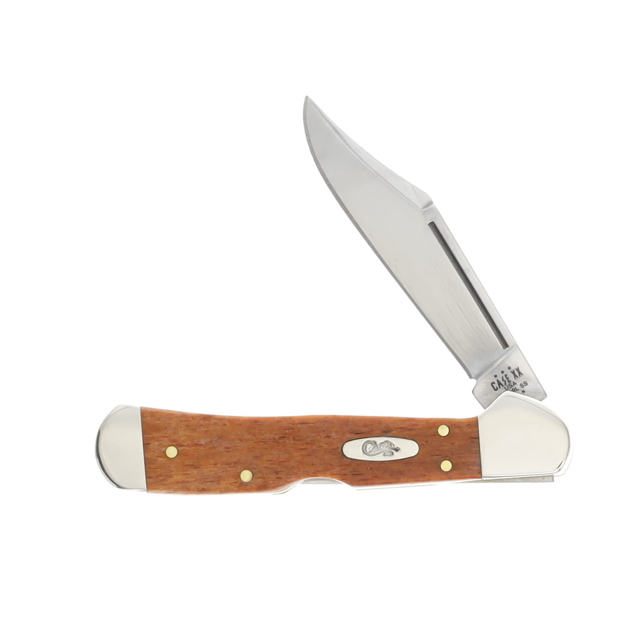 Case XX Chestnut Smooth Bone Mini CopperLock Folding Knife CA28704