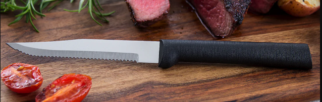 Rada Knives Pro Pack Steak Knife Resin 3.87 Inch Serrated Steak Blade