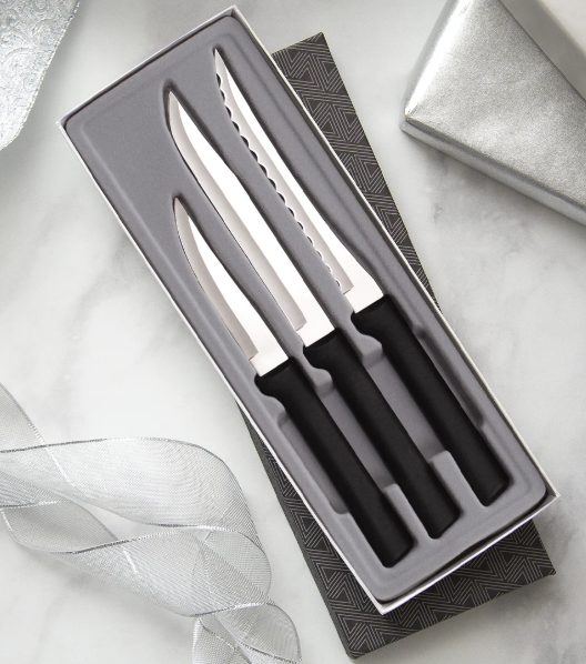 Rada Pro Pack Kitchen Cooking Essentials Gift Set-3 pc Set Black Resin Handle DG259