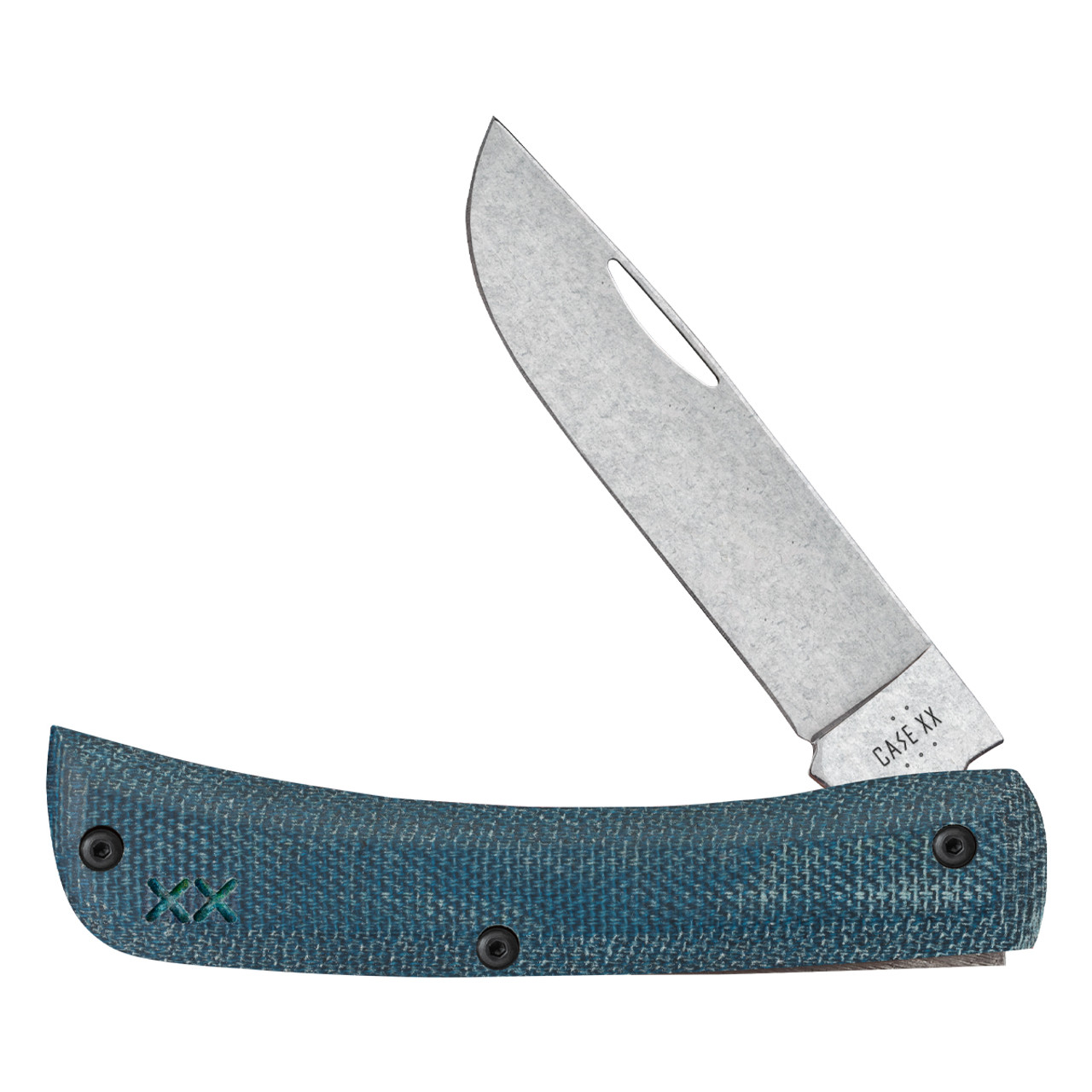 Case XX Sod Buster Jr XR Crossroads Series Smooth Blue Denim