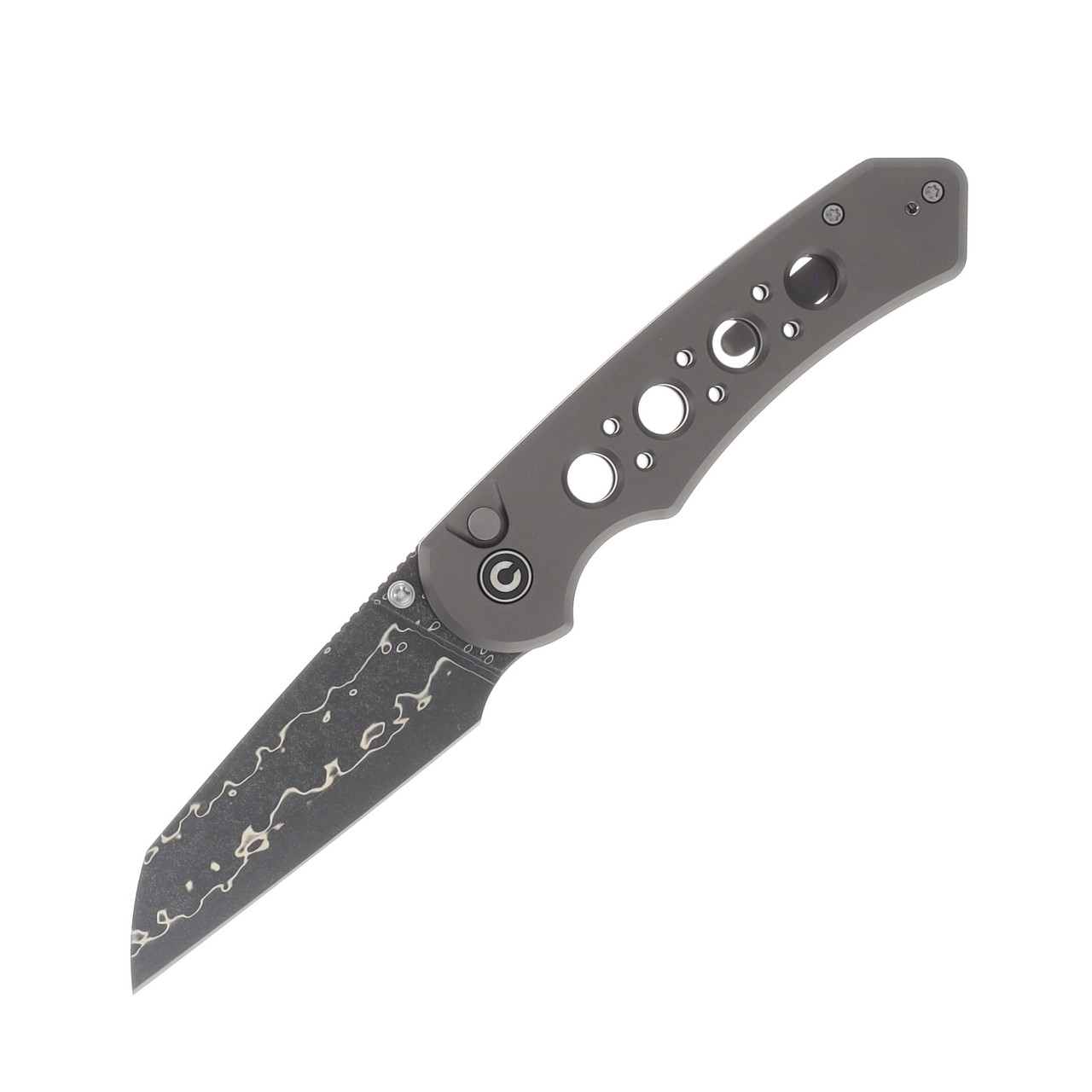 CIVIVI Pragma Prime Gray Aluminum Handle Damascus Blade C24067-DS1