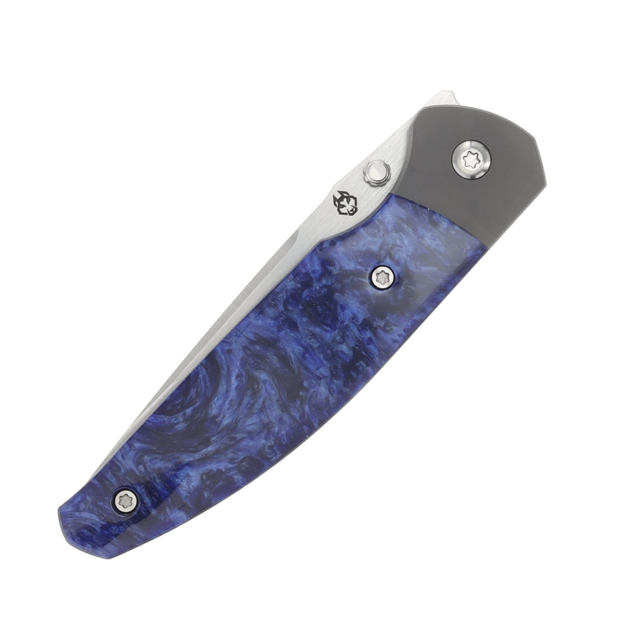 Jack Wolf Tango Folding Knife Belt Satin/Crystal Lake Kirinite