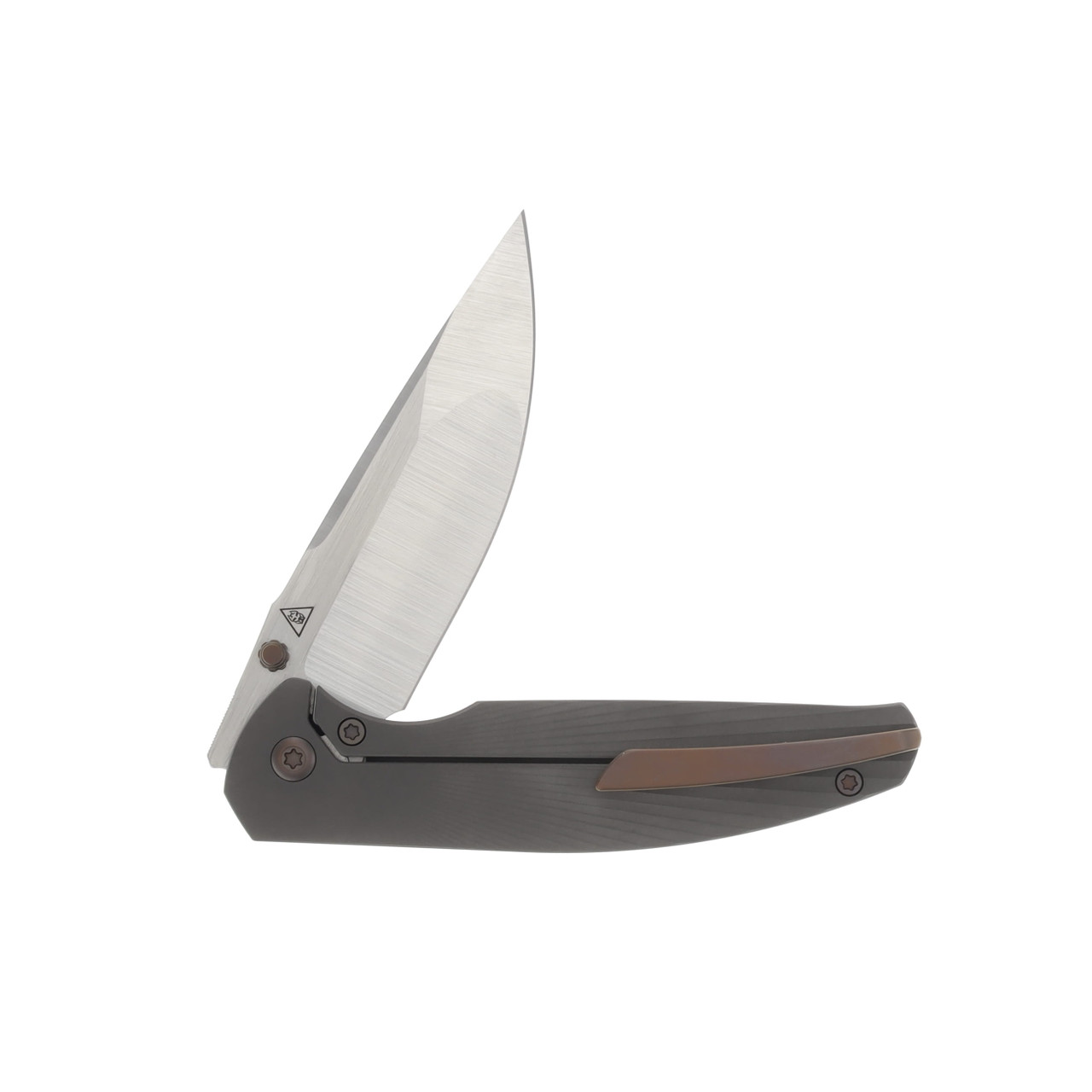 Jack Wolf Tango Folding Knife Belt Satin/Titanium Sunburst TANGO