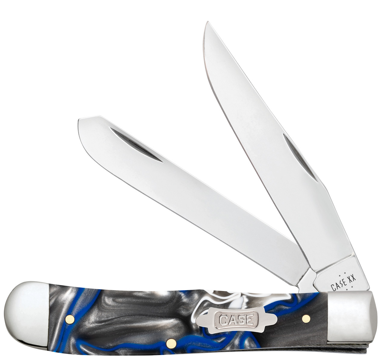 Case XX Pacific Tides Kirinite Trapper Folding Knife Front Open