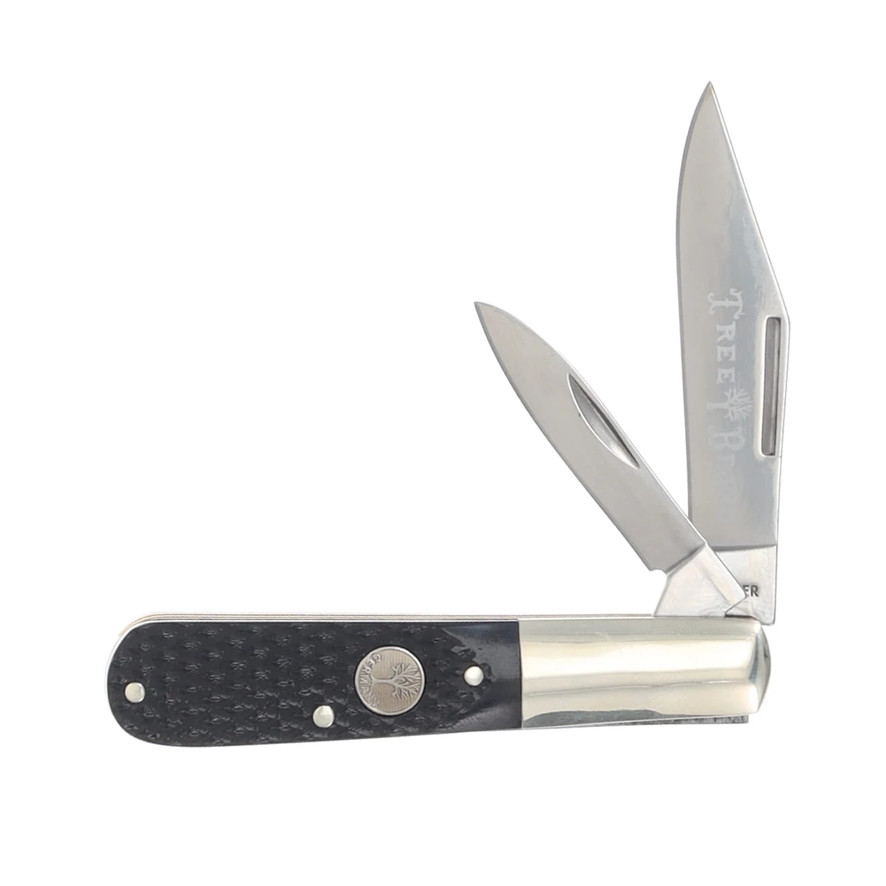 Boker Tree Brand 2 Blade Barlow Black Checkered Bone BK110893