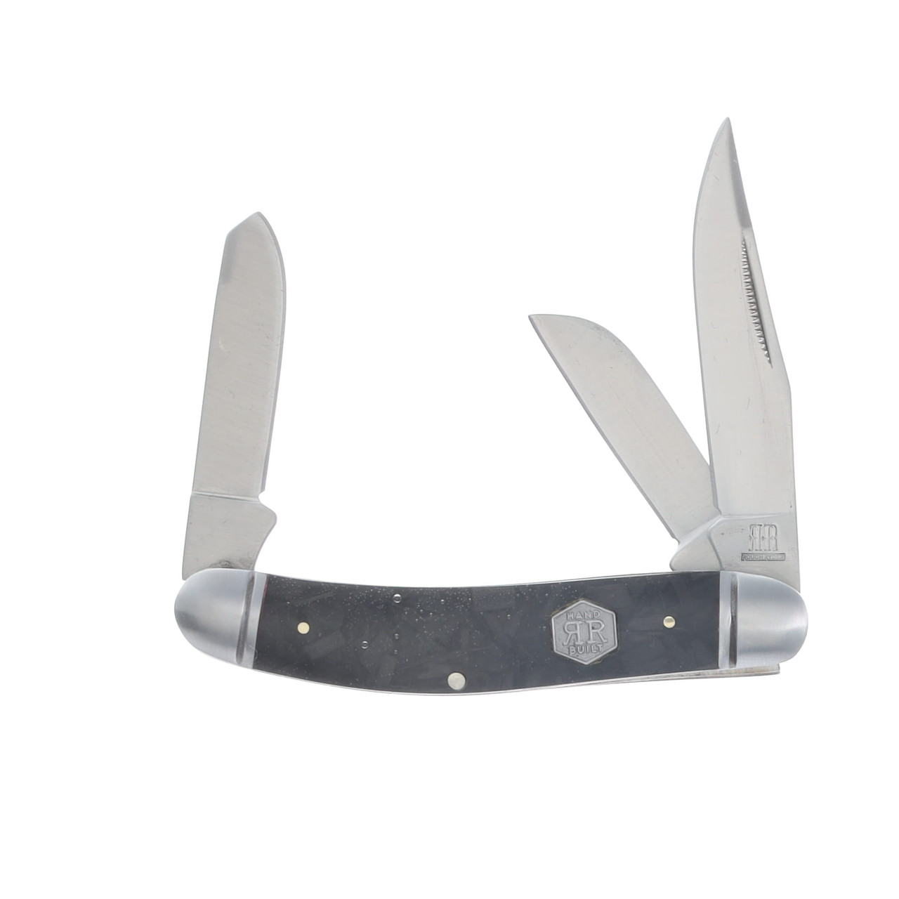 Rough Ryder Midnight Ice Sowbelly Folding Knife RR1996 - Smoky