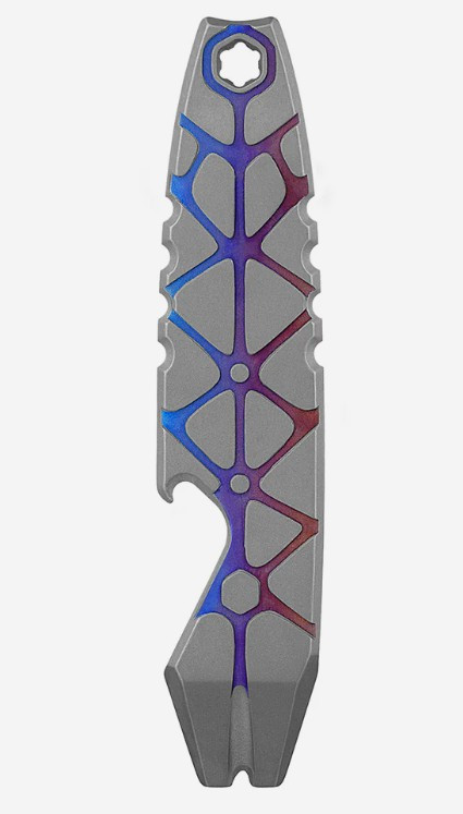 OKNIFE Otacle 2 Mini EDC Multitool Titanium Pry Bar With Pocket Clip-Grey OTACLE2MINI