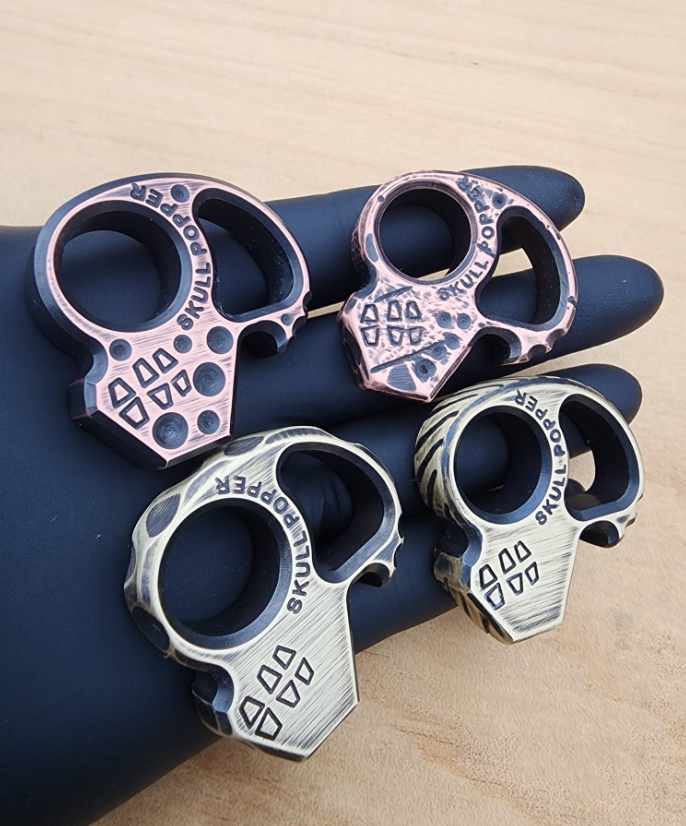 Copper Shed Skull Popper Bottle Opener-Copper-Brass CUS-SP2