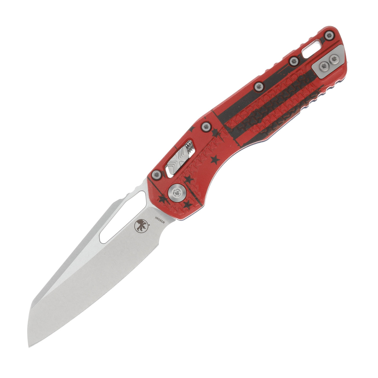 Microtech MSI S/E STONEWASH STANDARDPOLYMER USA FLAG