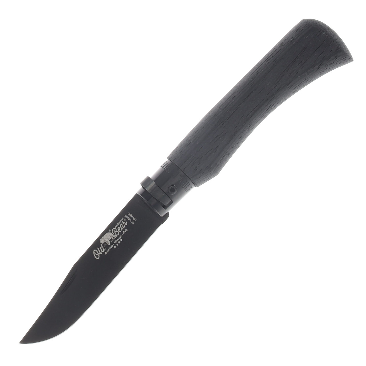 Antonini Old Bear Ring Lock Folding Knife Total Black Medium 9303/19_MNN