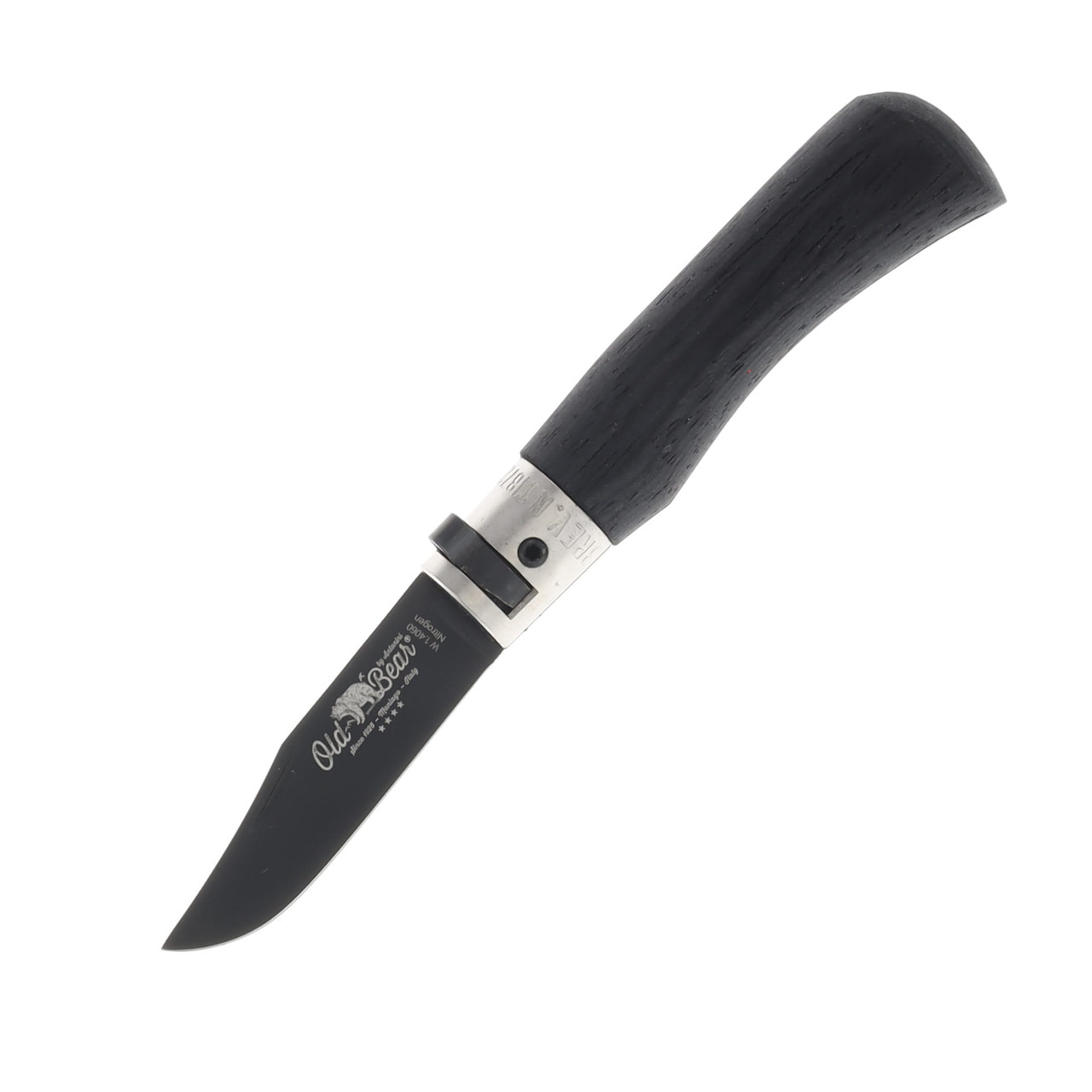 Antonini Knives Old Bear Classical Total Black Folding Knife - Xtra Small 9303/15_MNK
