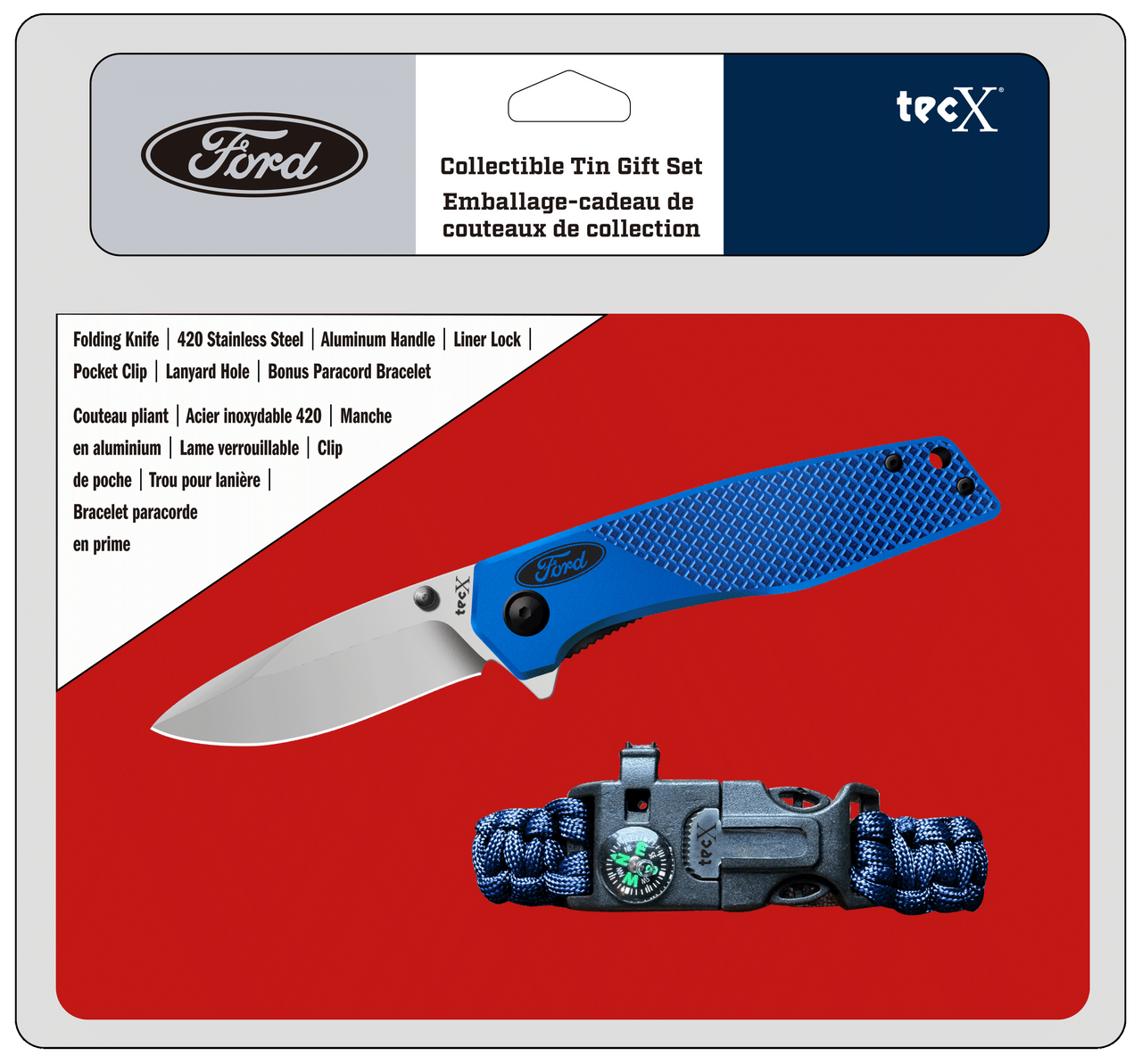 Tec X - Ford Licensed Collectible Tin Gift Set CA71336 - Smoky