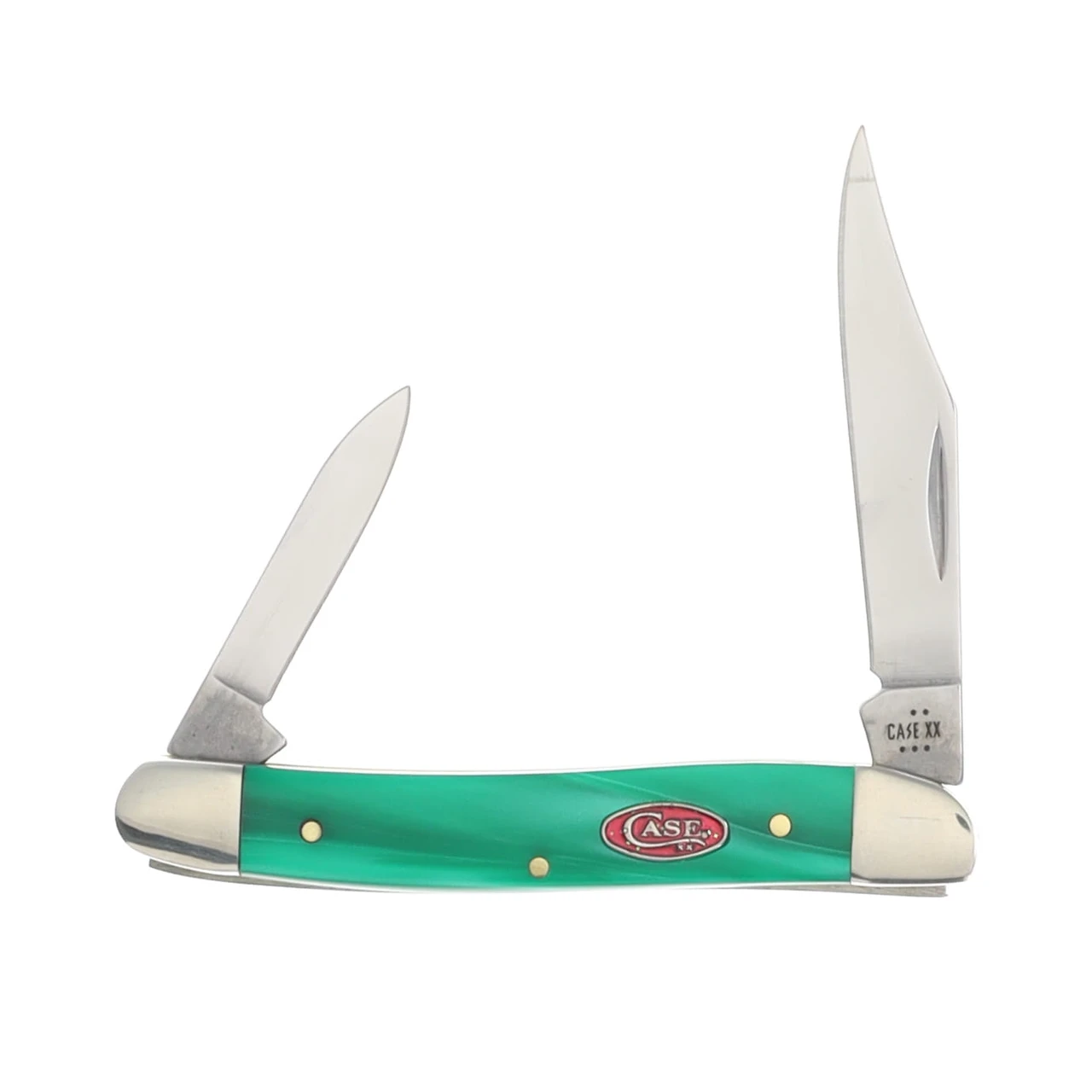 Case XX Green Pearl Kirinite Medium Folding Pen Knife CA24412