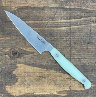 Bradford Knives Paring Knife Ghost 3.8in Plain Stonewash Paring Blade