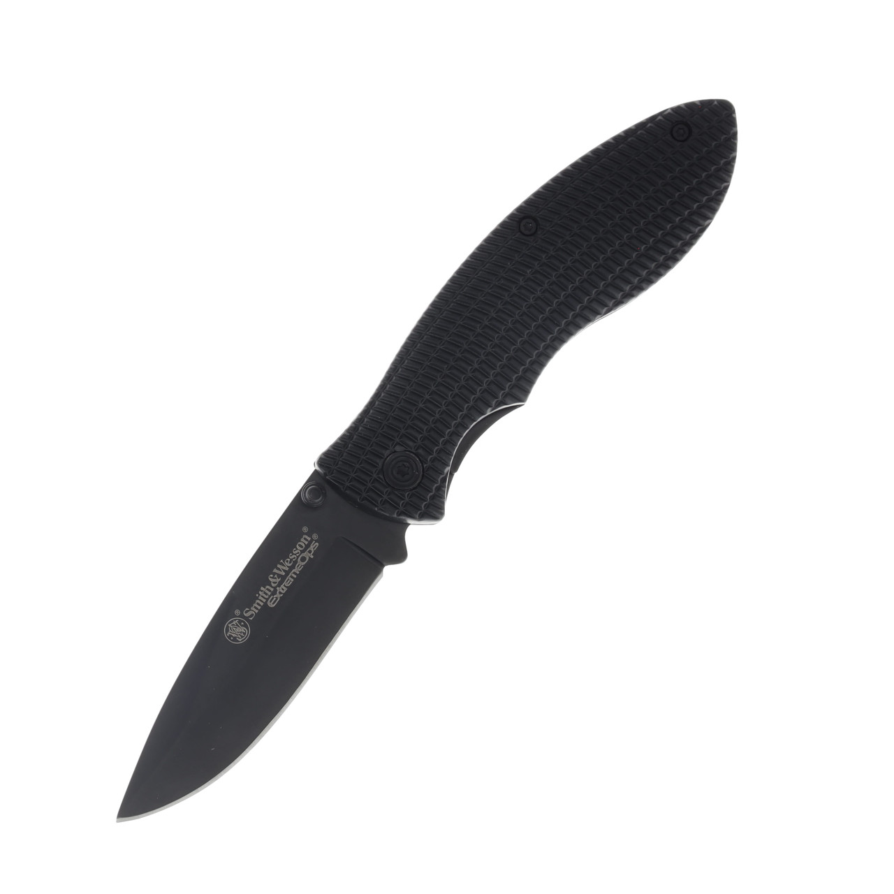 Smith and Wesson Extreme Ops Black 3.25In. Folding Drop Point