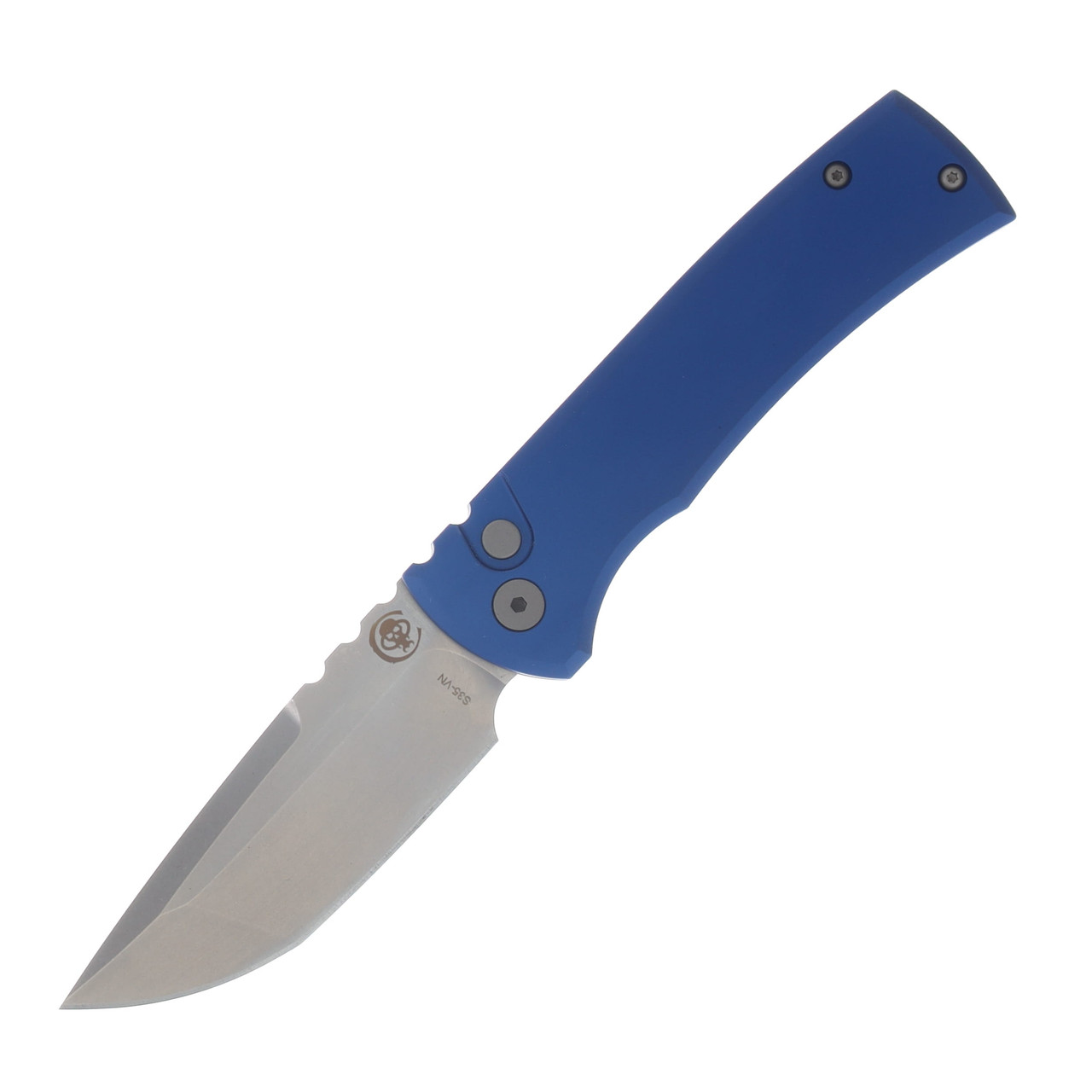 Chaves Knives Pro Tech Redencion 229 SW Tanto Blade Solid Blue