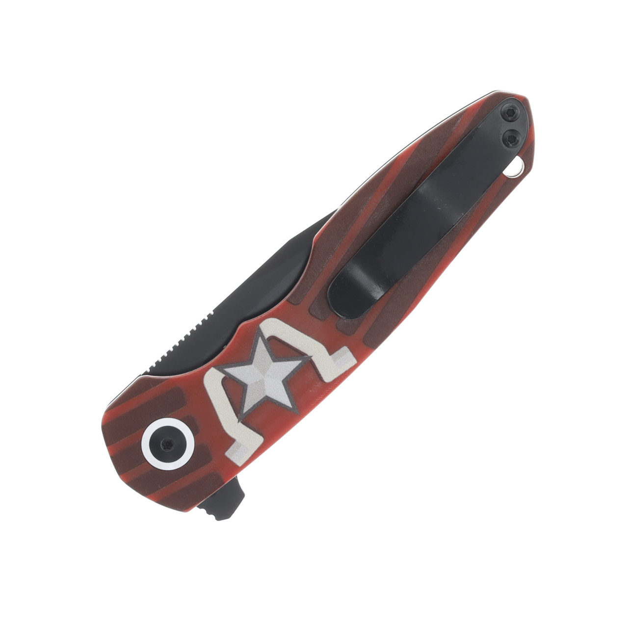 Kizer Z-82 The Guardian SMKW Exclusive Red 3.47in Plain Black Tanto