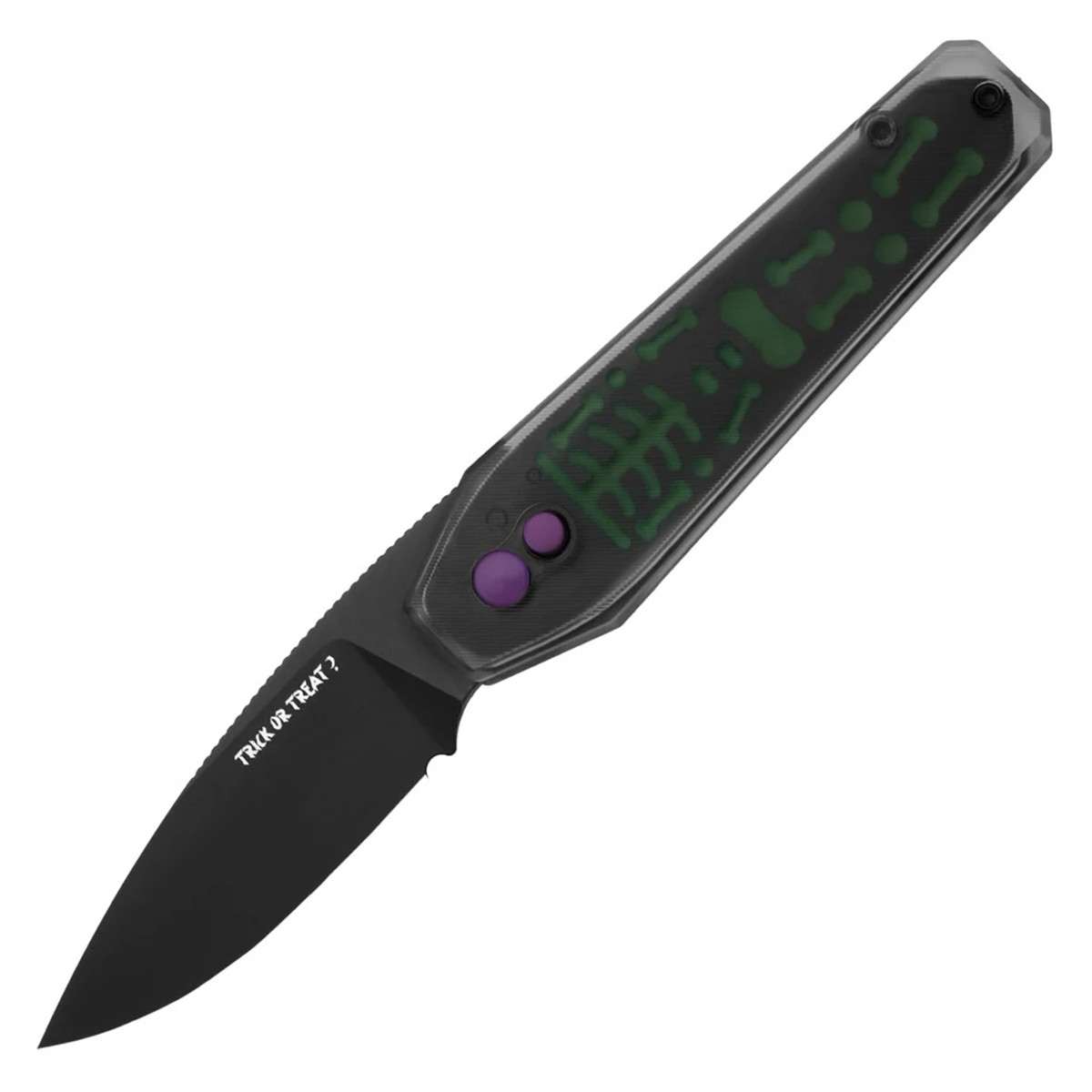 カゲロウ155F2個、モンスタースライダー160F、コノフラット195F セット Kizer Tomb Folding Knife Skeleton Acrylic Milled Pattern Handle