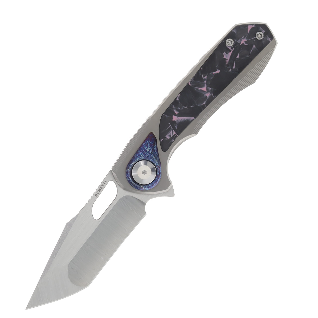 Remette RT Saker Falcon Gray – Pink 2.99 Inch Plain Satin Tanto ASTP-3