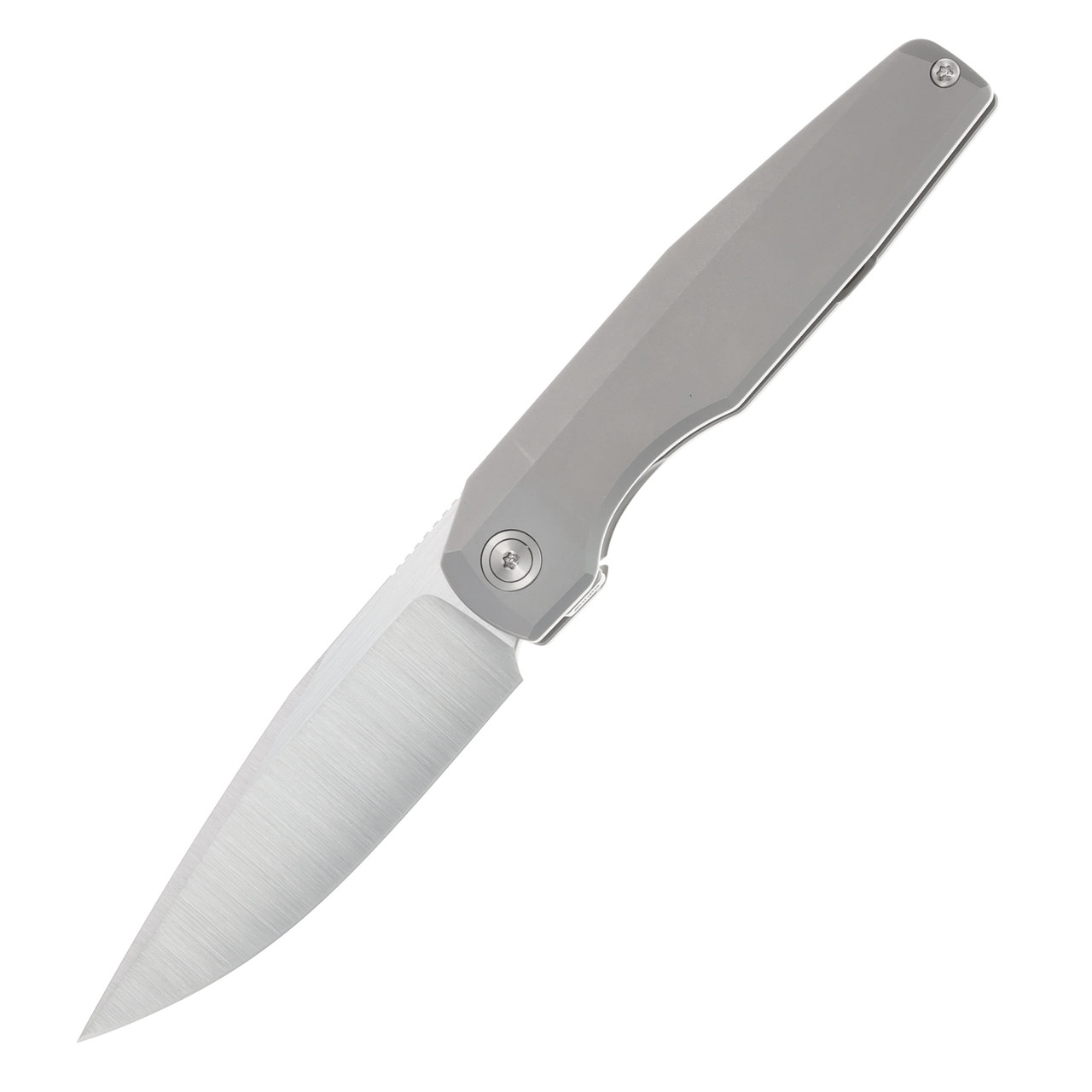 Vero Engineering Lux 3.3 Stonewash 3.25in Plain Belt Satin Drop Point Front Open 1