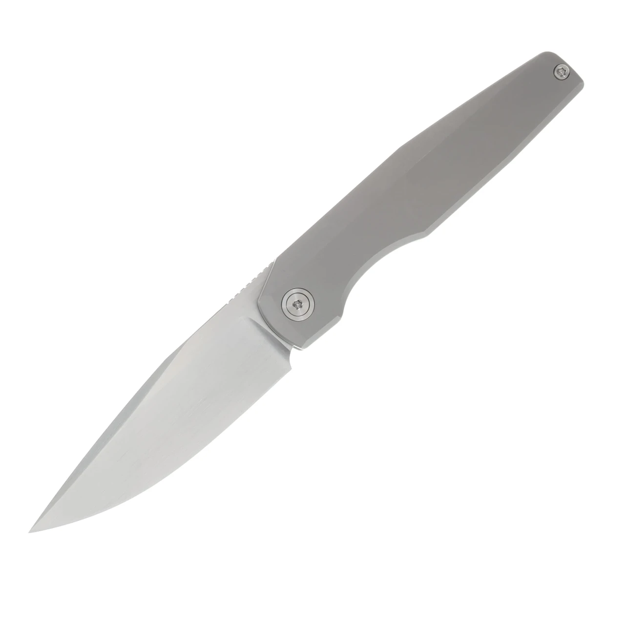 Vero Engineering Lux 3.3 Stonewash 325in Plain Hand Satin Drop Point Front Open 1