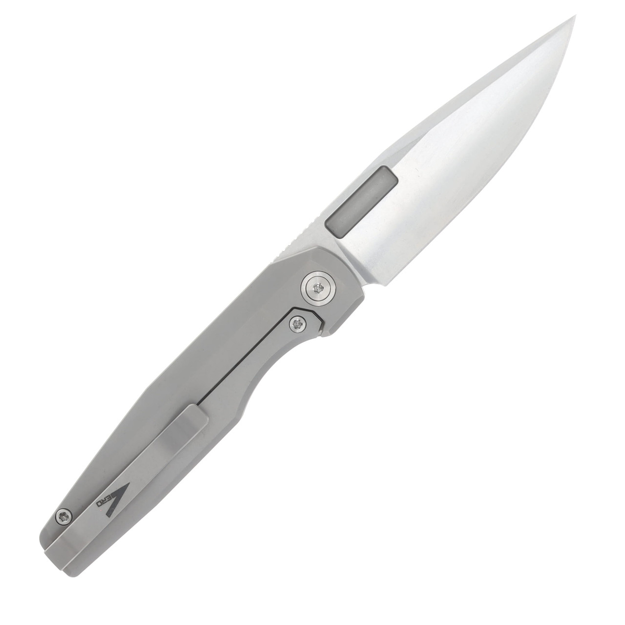 Vero Engineering Lux 3.3 Stonewash 3.25in Plain Stonewash Drop Point