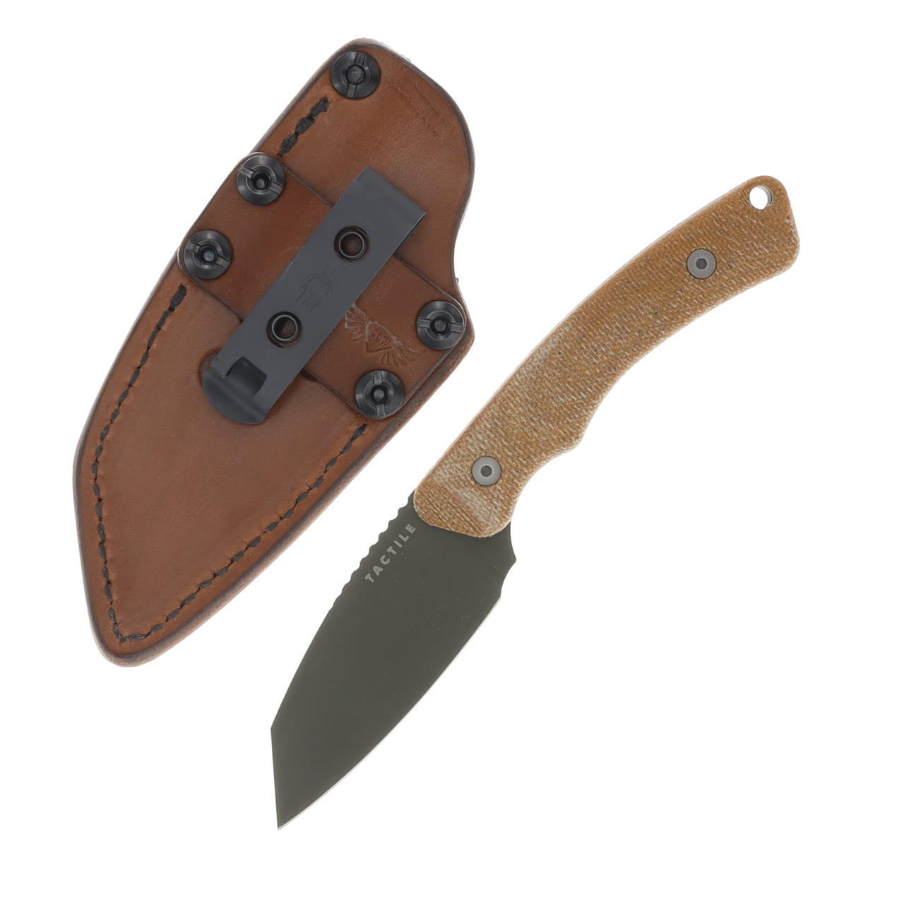 TACTILE KNIFE CO. TAYLOR MARTIN REDHAWK CPM-MAGNACUT GREEN CERKOTE
