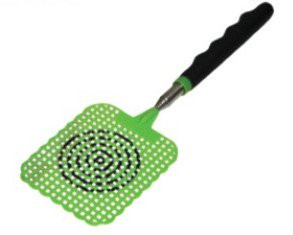 GRIP Telescopic Fly Swatter with Contoured Rubber Grip