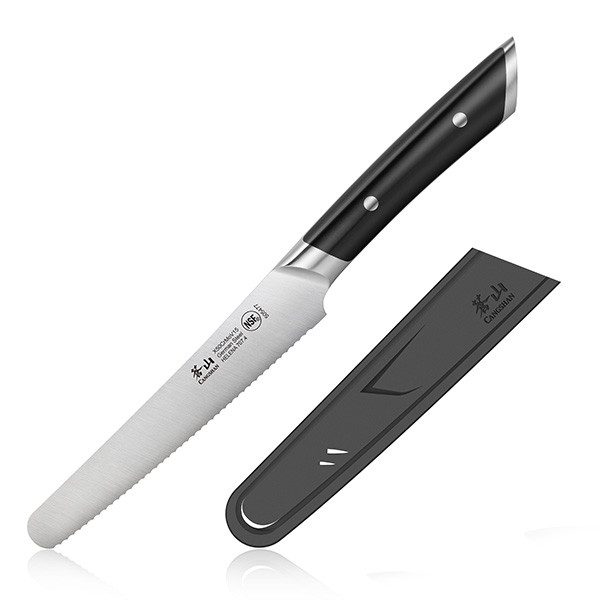 Cangshan HELENA Series Utility Knife 5 Inch Serrated Utility 10301273