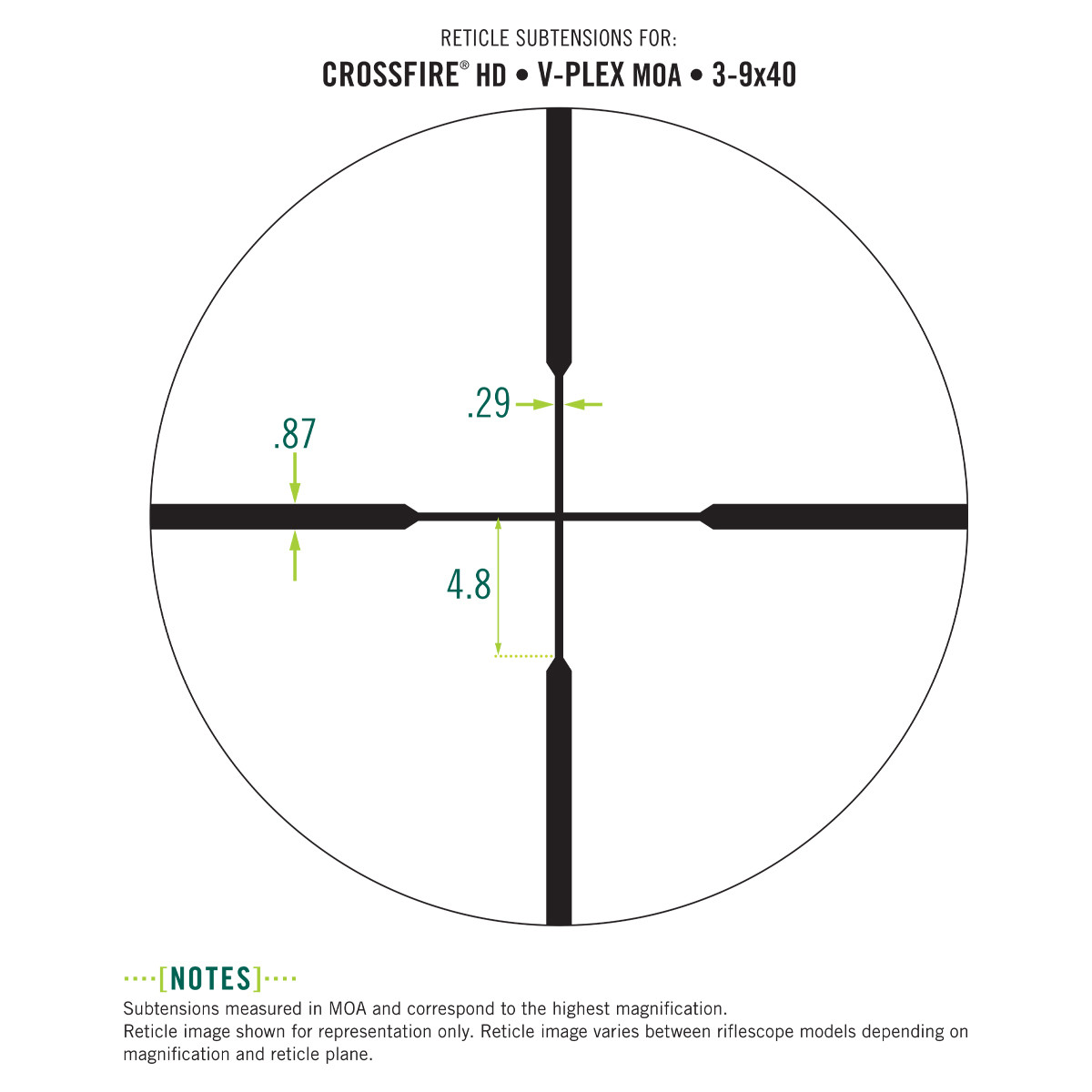 Vortex Crossfire HD 3-9x40 SFP V-Plex MOA CFR-3902 - Smoky