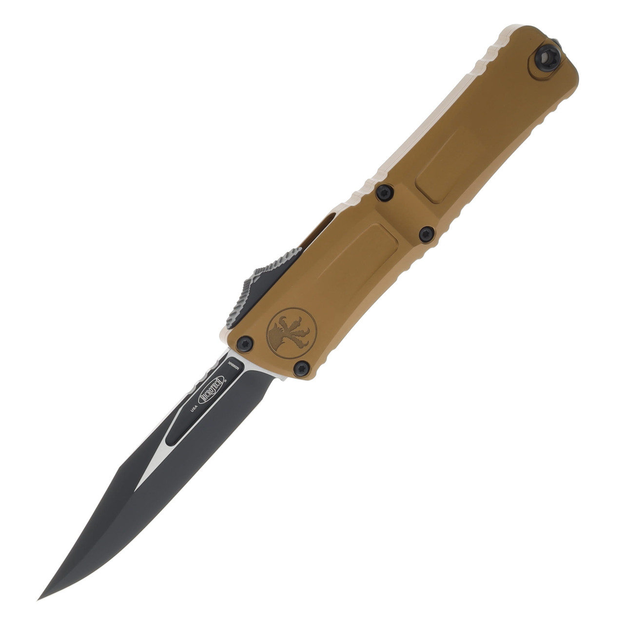 Microtech Combat Troodon OTF Automatic Knife Gen III DLC Bowie/Tan AUMT11461TA