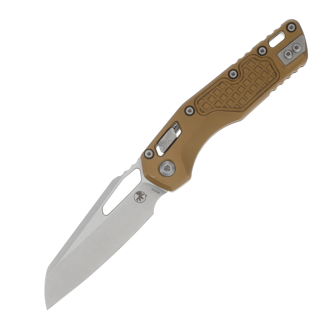 Microtech MSI RAM-LOK Folding Knife Stonewash Standard/Frag Tan Aluminum MT21010FRTA
