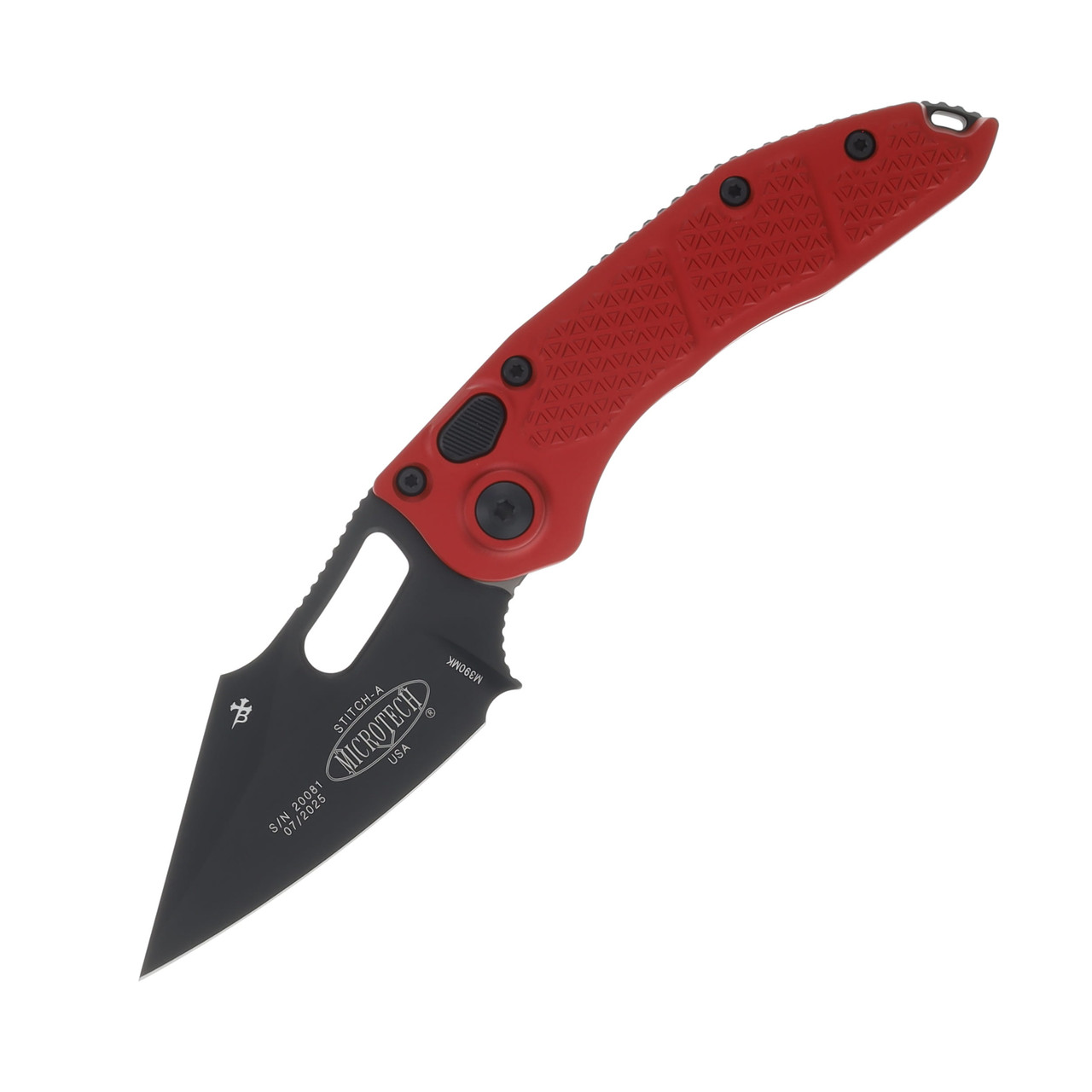 MICROTECH STITCH S/E BLACK STANDARD RED MT1691RD