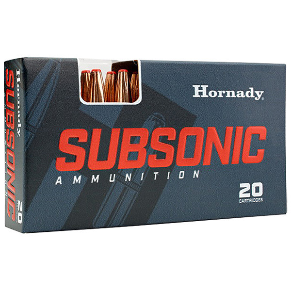 Hornady Ammo 338 ARC Rifle Ammunition Brass 20 Rounds Centerfire 307 Grain Sub-X