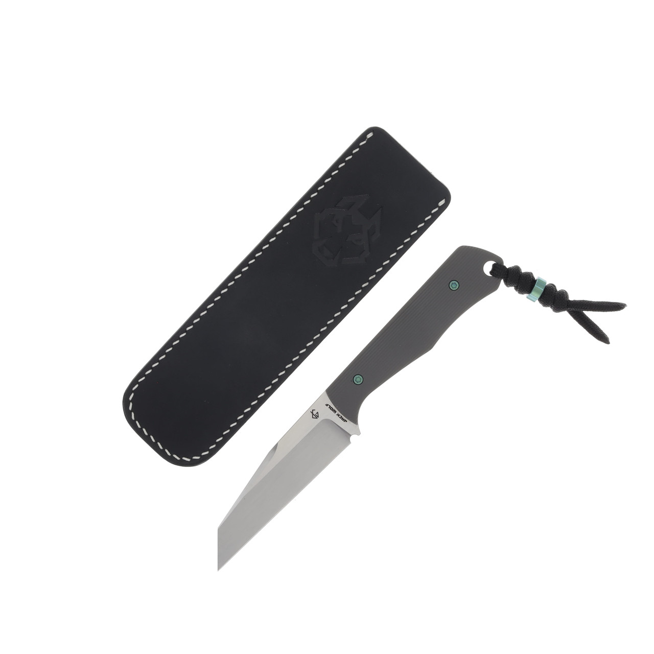 Jack Wolf Collusion Fixed Blade Knife Satin S90V/Striped Gray