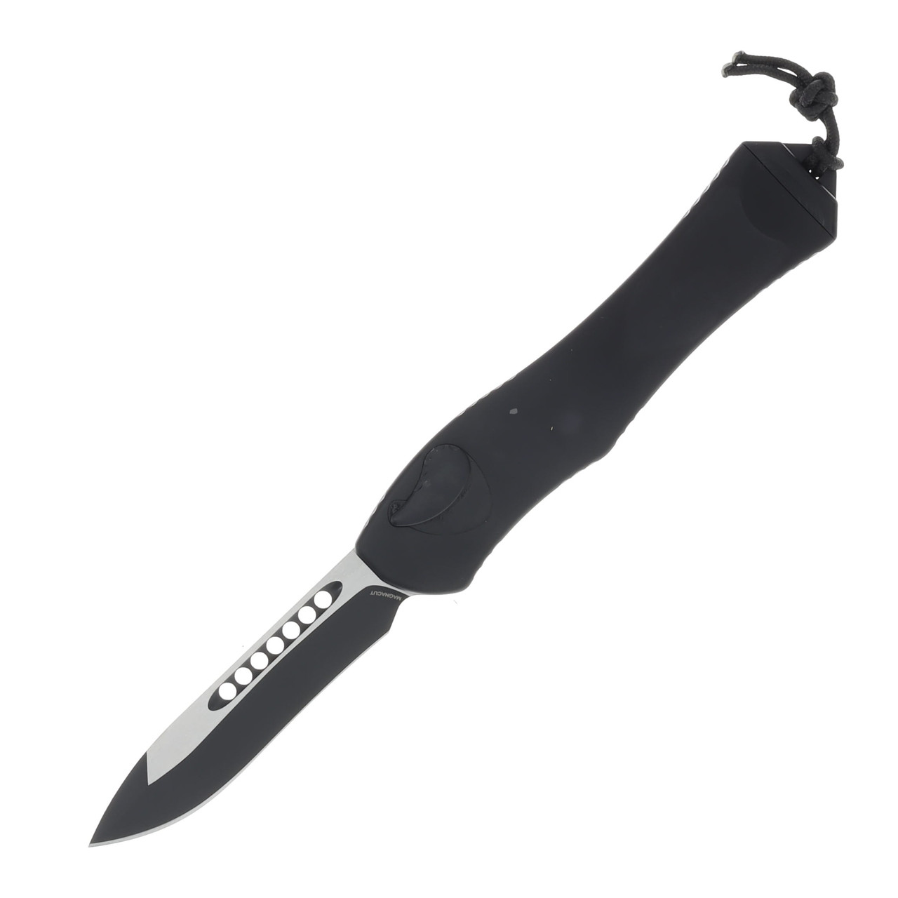 Heretic Hydra V4 OTF Automatic Tactical 3.6In Recurve 2 Tone Black H408-10A-T