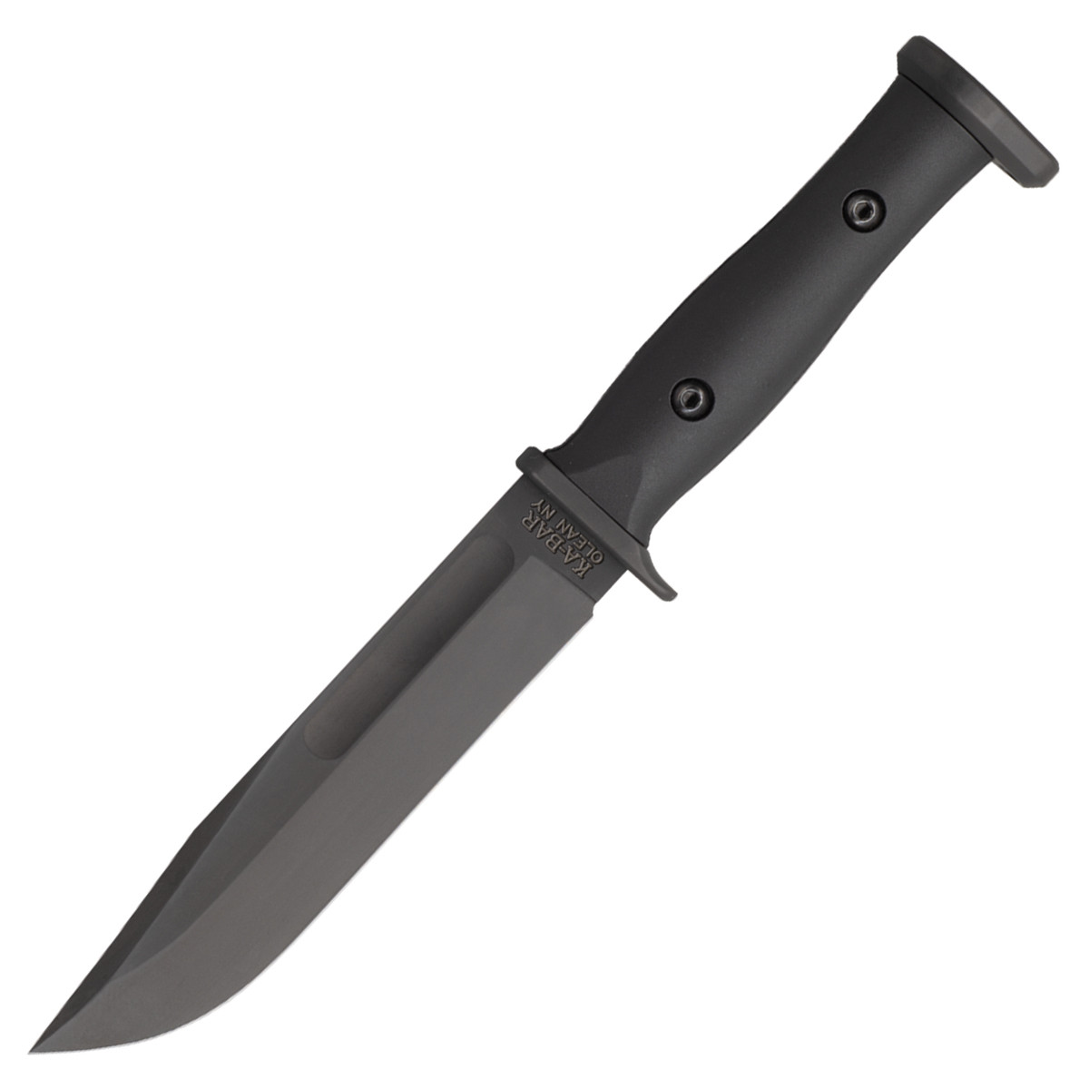 KA-Bar Slabby Fixed Blade Knife 6.86 Inch Plain Black Clip Point