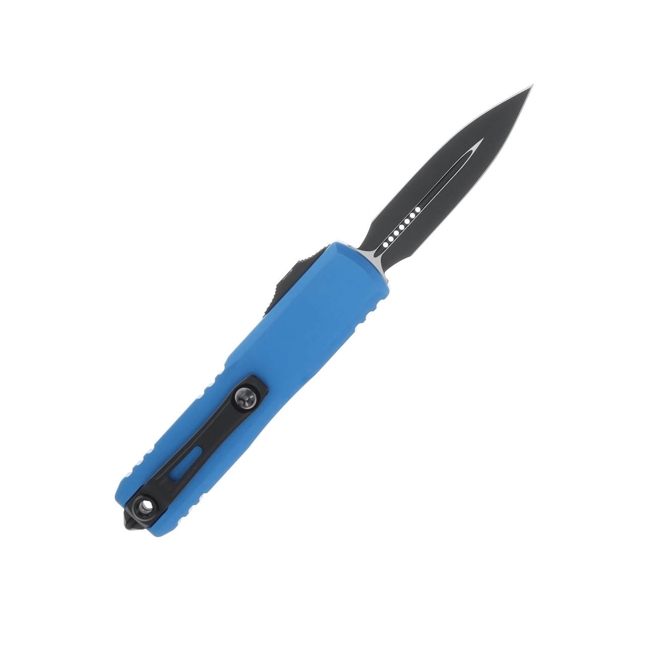 MICROTECH UTX-85 GEN III OTF AUTO BLUE ALUMINUM HANDLE D-E 3.1IN