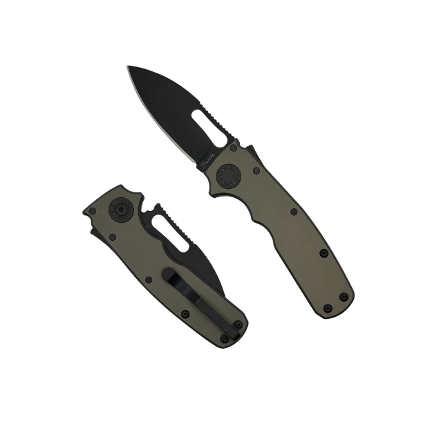 Demko Shark Cub Stealth Artillery Gray 2.5in Plain Black Slicer Shark
