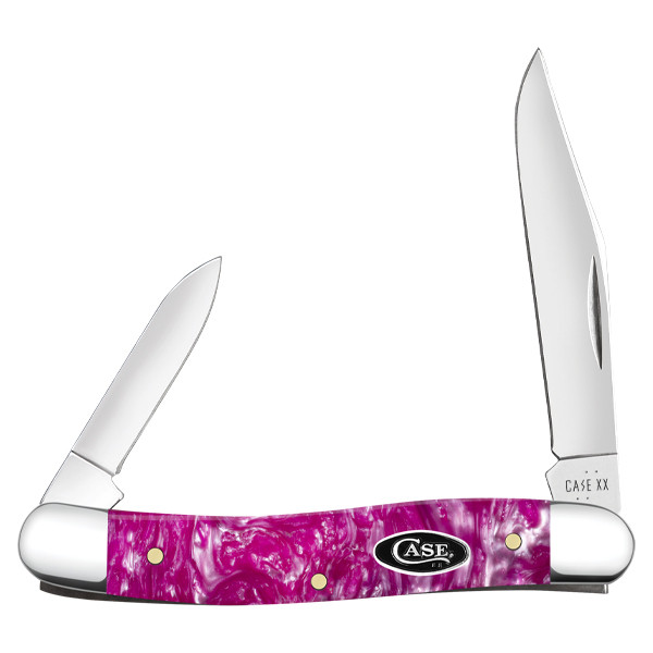 Case XX Pink Crackle Kirinite Medium Jack Folding Knife CA16165