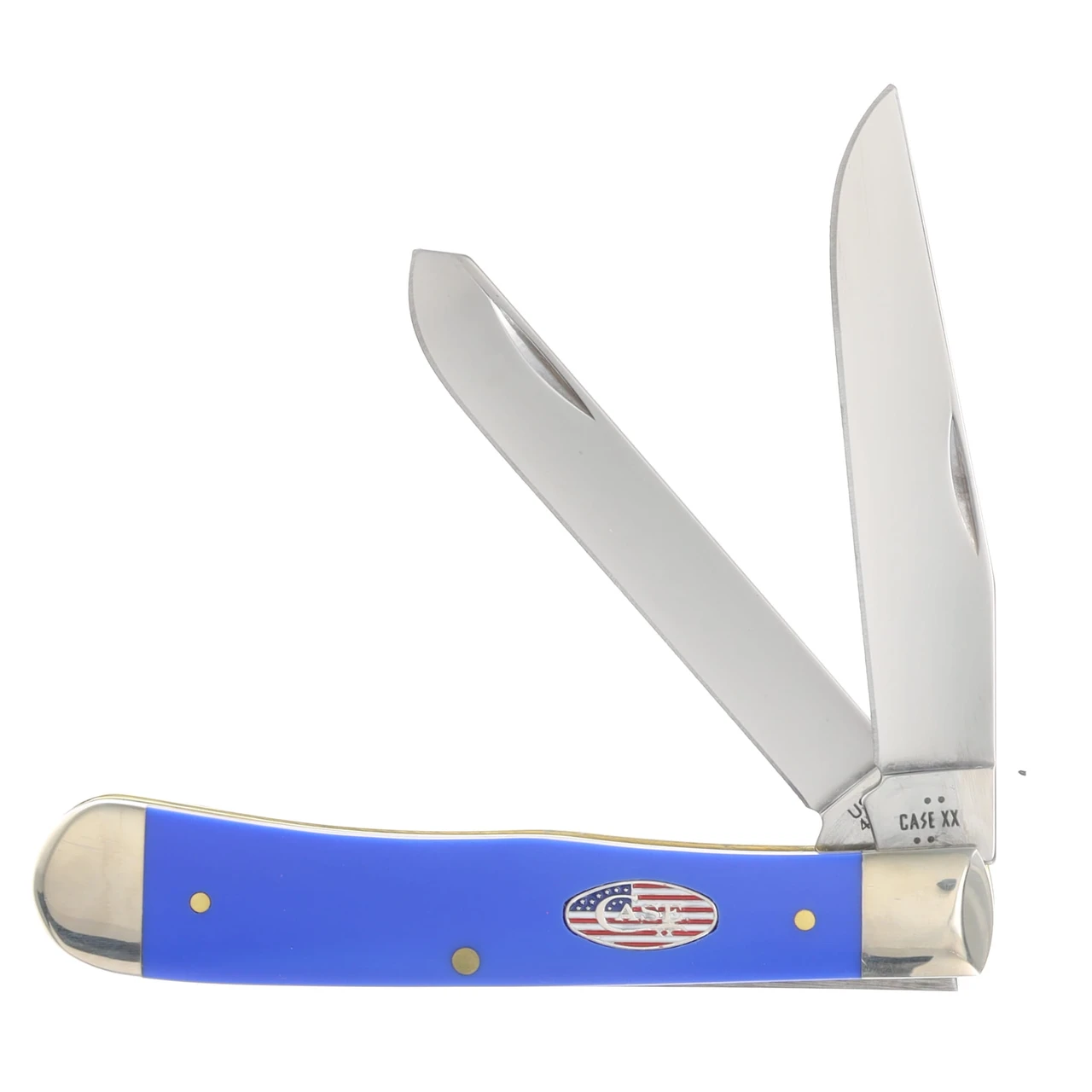 Case XX Royal Blue Smooth Synthetic Trapper Folding Knife CA16400