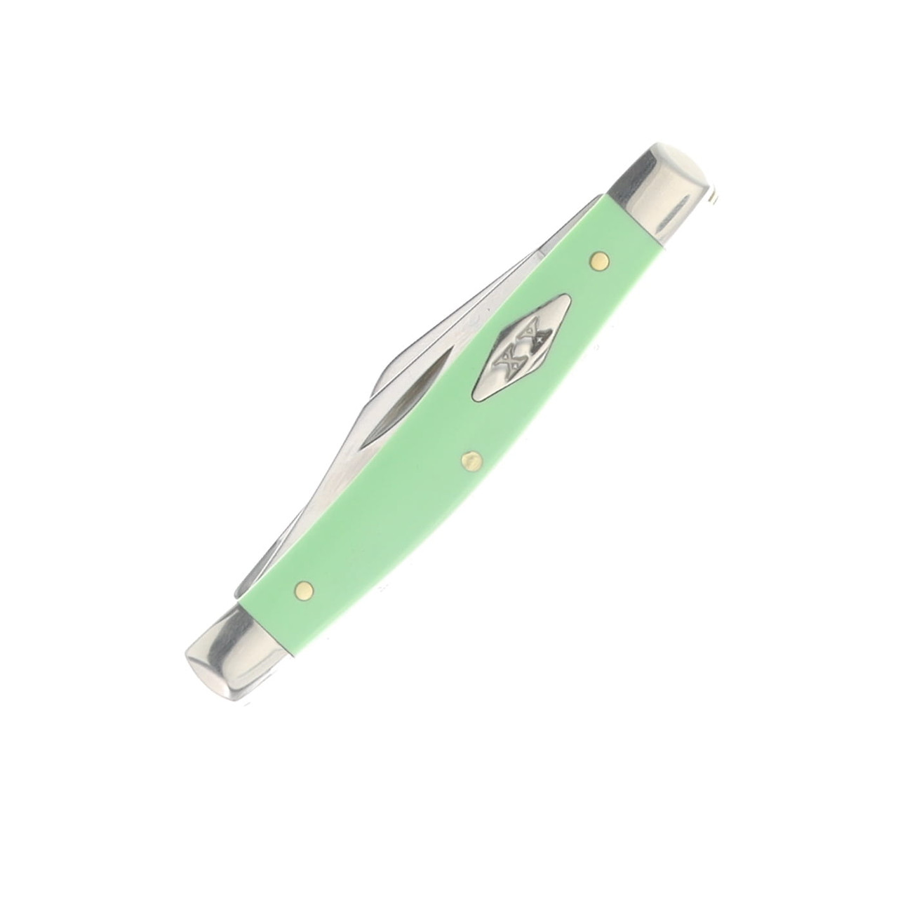 Case XX Mint Green Smooth Synthetic Medium Stockman Folding Knife