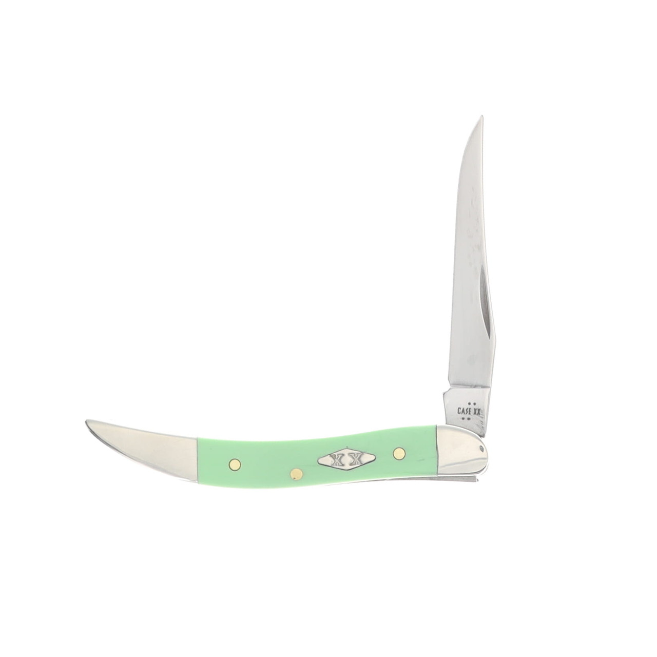 Case XX Mint Green Smooth Synthetic Small Texas Toothpick Folding