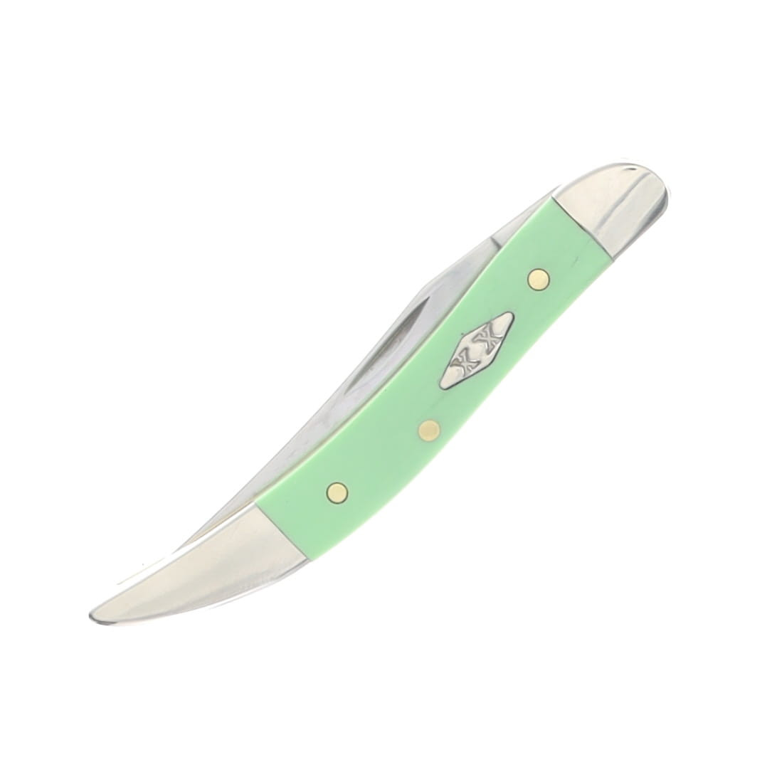 Case XX Mint Green Smooth Synthetic Small Texas Toothpick Folding
