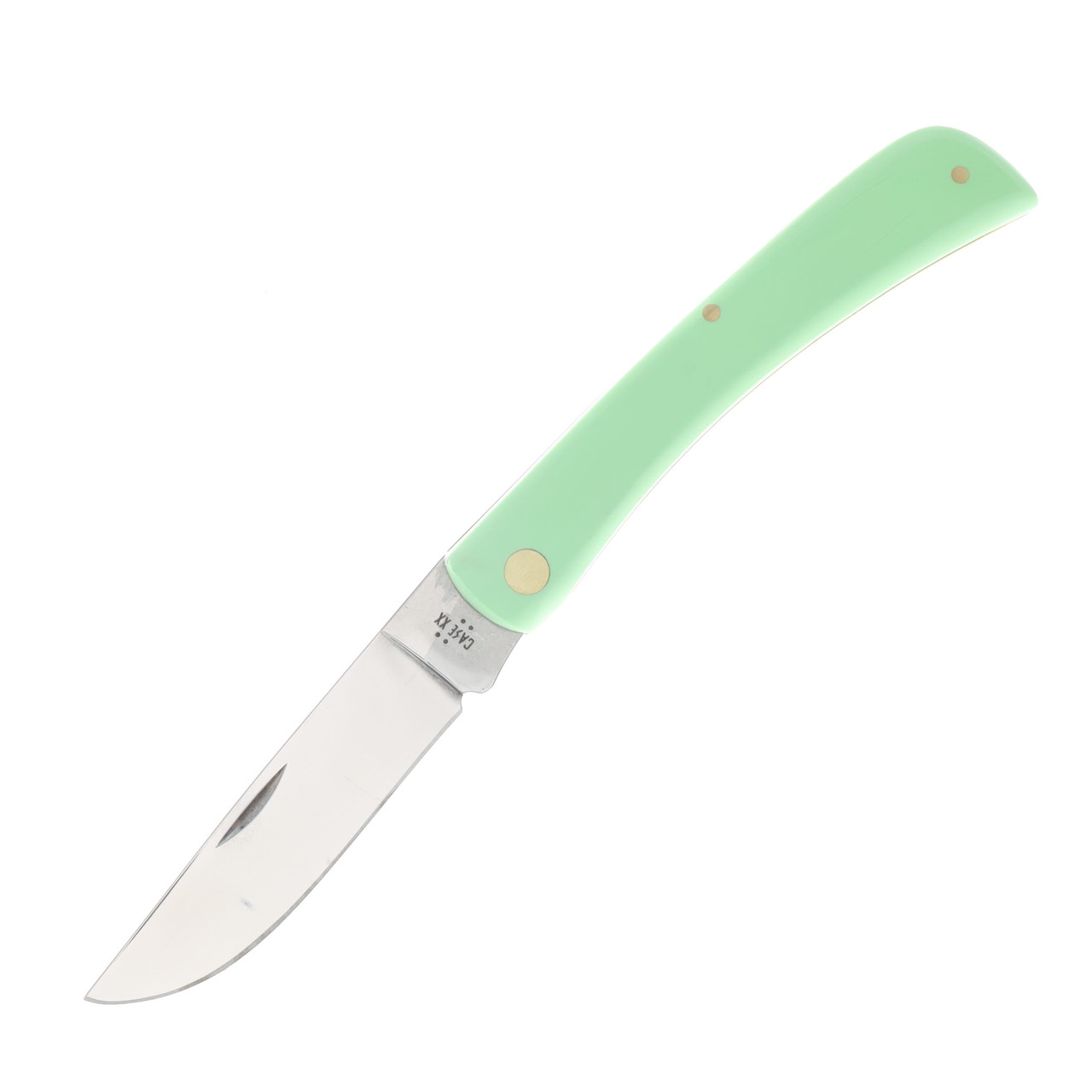 Case XX Mint Green Smooth Synthetic Sod Buster Folding Knife