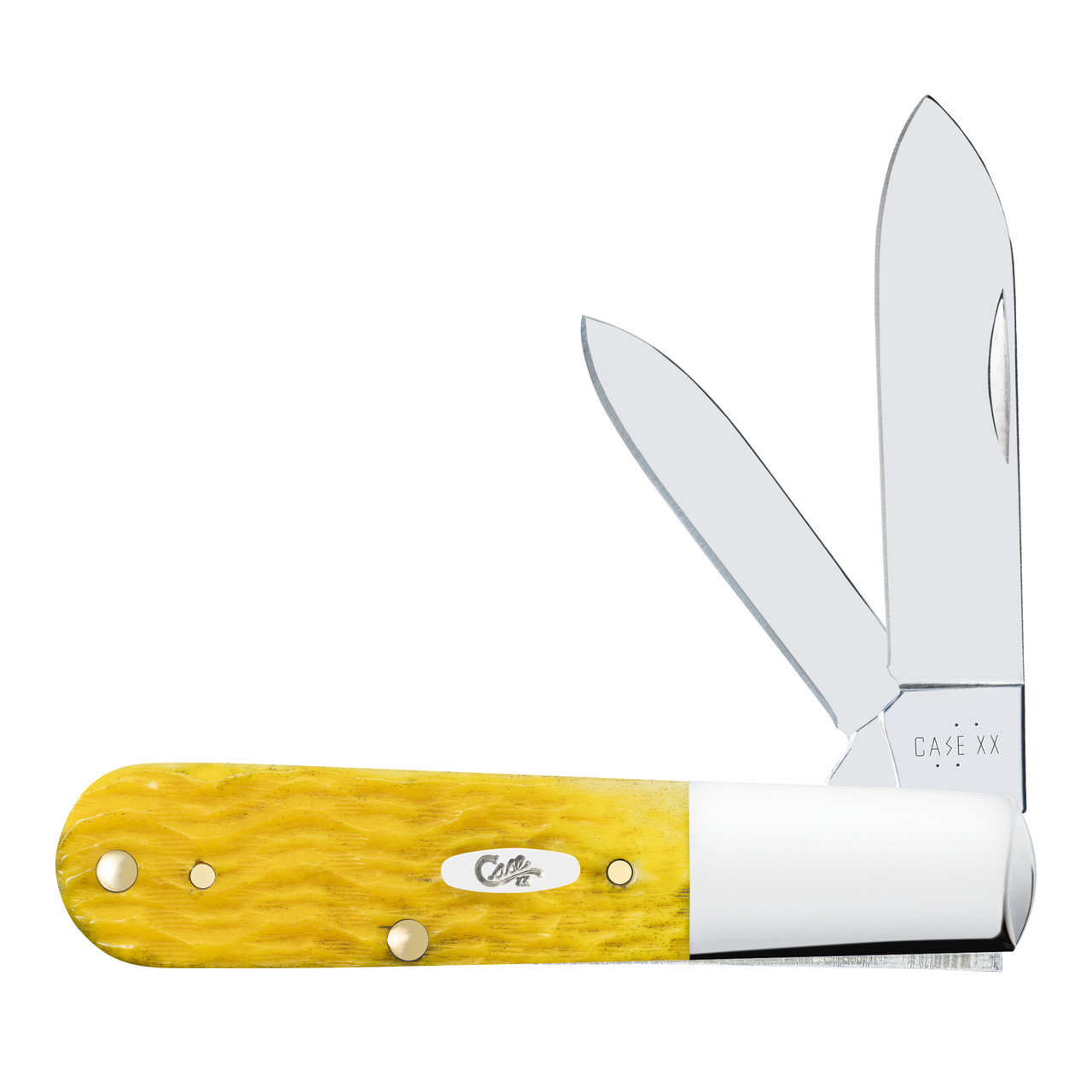 Case XX Platts Jigged Yellow Bone Barlow Folding Knife CA75313