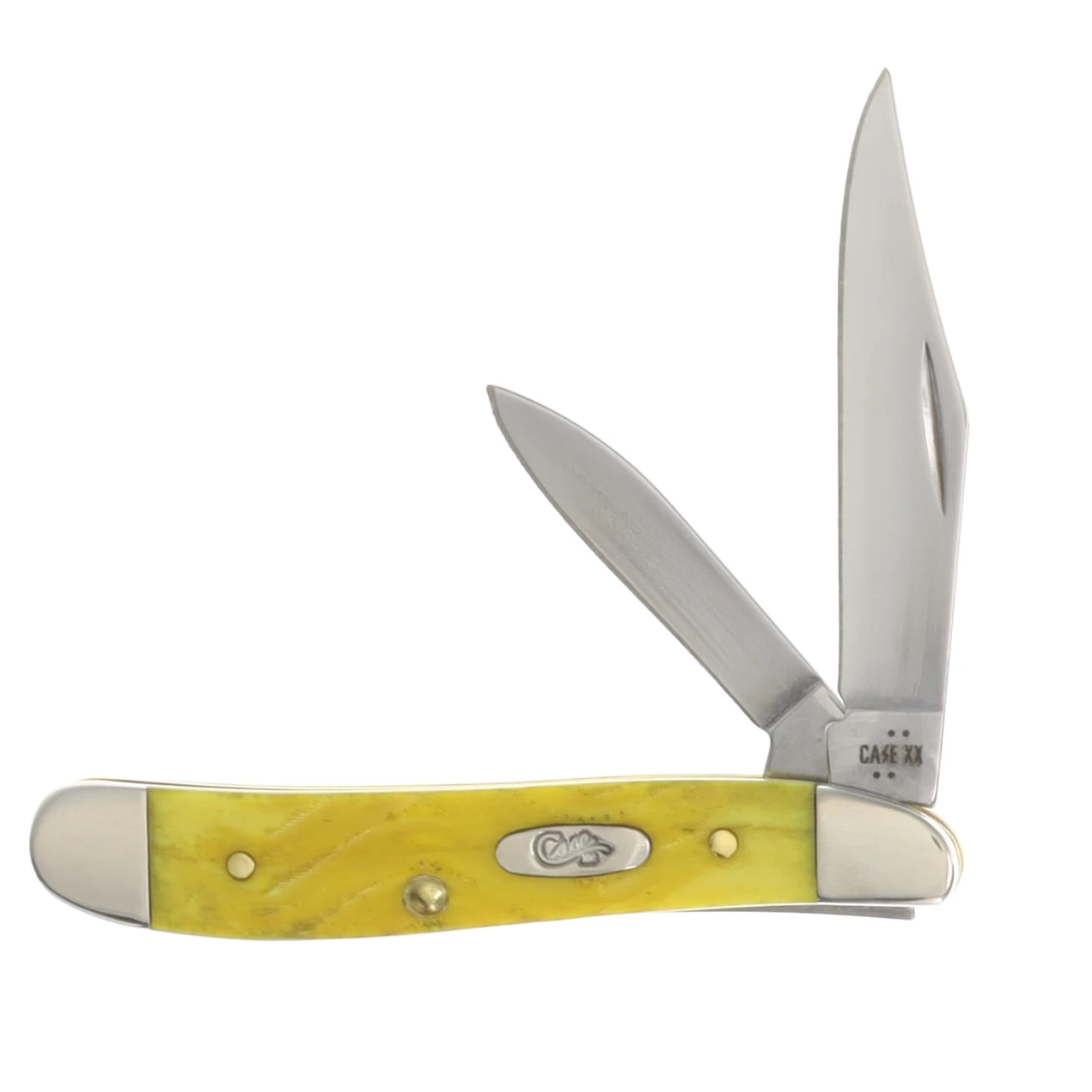 Case XX Platts Jigged Yellow Bone Peanut Folding Knife CA75314