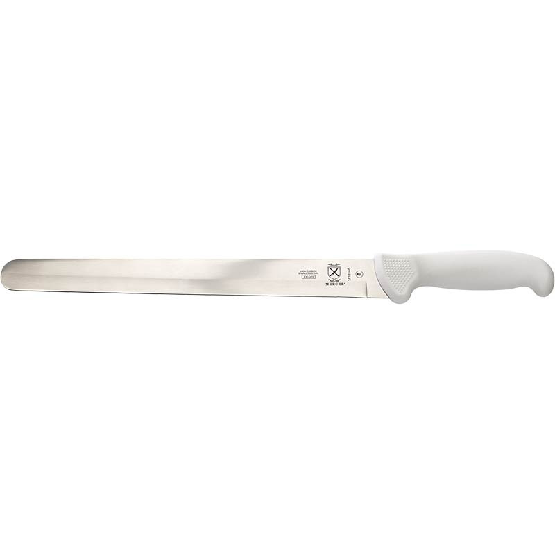 Mercer Ultimate White 12in Slicer Knife Plain Edge High-Carbon Steel