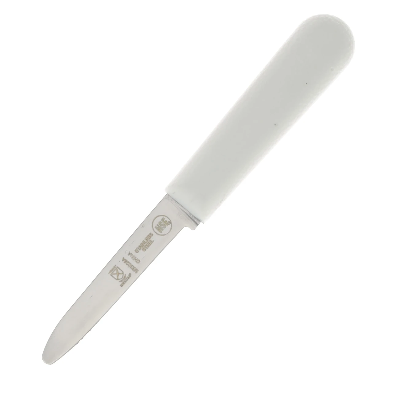Mercer Sports 3.25in Clam Knife White Poly Handle M33026A
