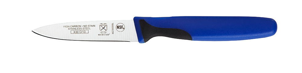Mercer Sports Millennia Colors 3in Paring Knife Blue Handle M23930BLB